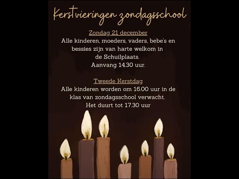 Kerstviering zondagsschool 2025