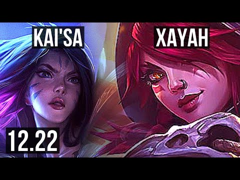 KAI'SA & Zyra vs XAYAH & Rakan (ADC) | Quadra, 600+ games, 8/4/12 | KR Diamond | 12.22