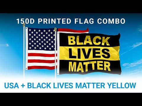thumbnail image 2 of Black Lives Matter USA Flag 2x3 Feet – 100% Polyester, Made In USA 2 of 6