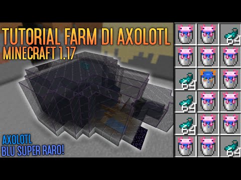 TUTORIAL FARM DI AXOLOTL su MINECRAFT ITA 1.17! FACILISSIMA! e pure GLOW SQUID! [Download Mondo]