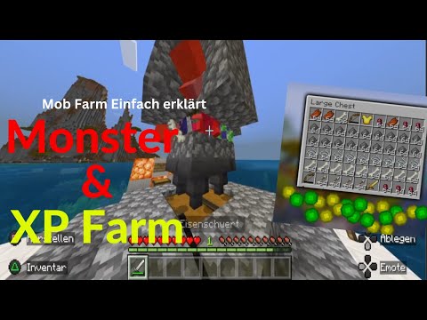 Monsterfarm bauen | Einfach erklärt | Minecraft Bedrock 1.19