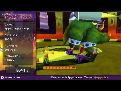 [Spyrothon 4 #5] Spyro 2: Ripto's Rage: 100% by Drashed (ft. Walkers12)