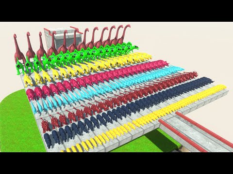 Flamethrower Circle Challenge | 🦖Animal Revolt Battle Simulator🦕