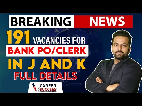 Bank Jobs In J&amp;K ||Notification Out || Ibps Rrb Po, Clerk  Notification 2023 || Full Details