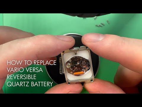 How to Replace Vario VERSA Reversible Dual Time Quartz Battery