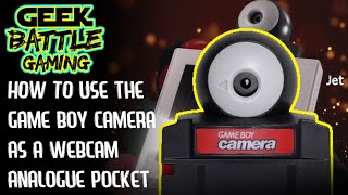 How to Use a Game Boy Camera as a Webcam with the Analogue Pocket | Analogue Pocket Dock | Nintendo