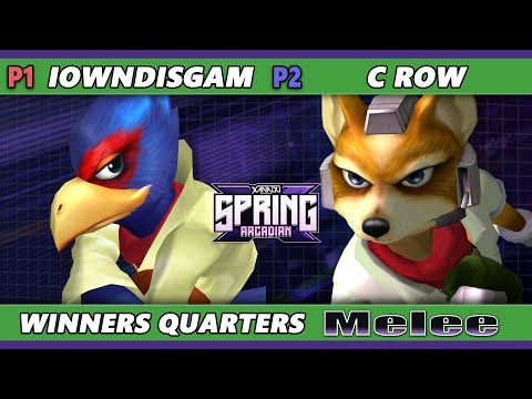 Xanadu Spring Arcadian - Iowndisgam (Falco) Vs. C. Row (Fox) Smash Melee - SSBM