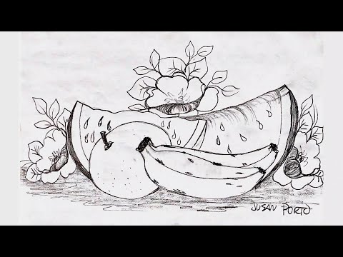 Apostila Riscos de Frutas para Pintura em Tecido - Riscos em PDF para Imprimir e pintar