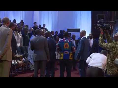 Ghana National Anthem Performed by Yaa Yaa and Mac Hamlet  @The President’s Summit (THE AGFR 2019)