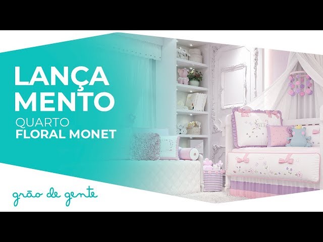 Quarto de Bebê Floral Monet - Grão de Gente