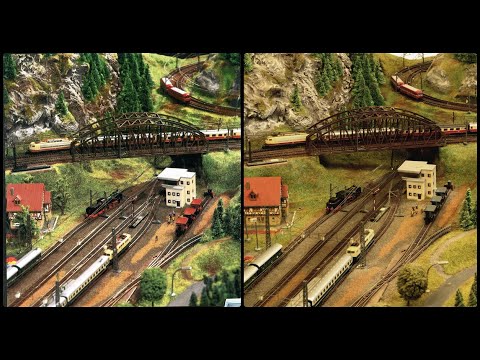 Märklin 0833 Werksanlage Spur Z mini-club Testbetrieb auf der Schauanlage von 1982