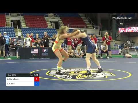 127 Lbs Consi Of 8 #1 - Valerie Hamilton, Illinois Vs Larissa Kaz, Wisconsin Ef3b