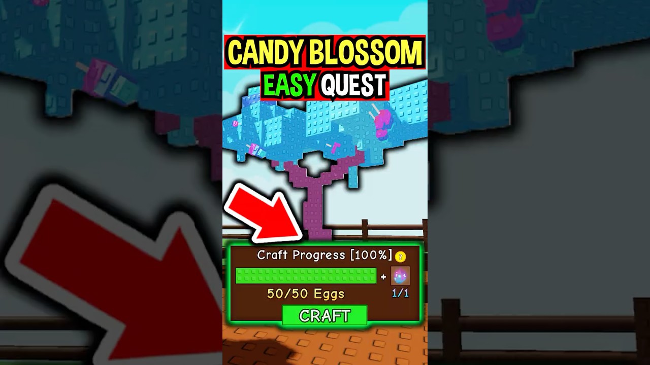 EASY CANDY BLOSSOM QUEST in Roblox Grow a Garden
