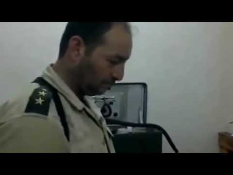 زيارة النقيب عمار الواوي أحد المشافي في مدينة الباب لتفقد المصابين  جراء القصف من قبل قوات النظام