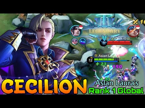 Legendary Cecilion Midlane Perfect Play! - Top 1 Global Cecilion by Aslan Laura's - Mobile Legends