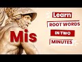 Root Words Made Easy MIS Fun English Vocabulary Lesson