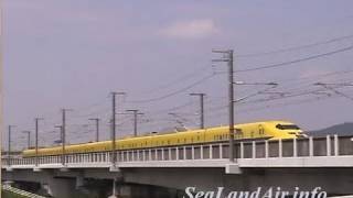 preview picture of video '新幹線の風景 #5 岡山・ドクターイエロー Shinkansen Scenery #5, Okayama, 200707-08'