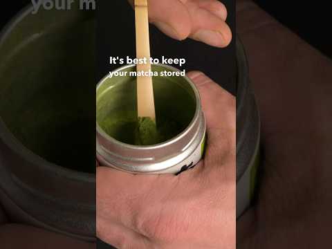 Part of a video titled Here's how to store your matcha #matchatea #matcha ... - YouTube