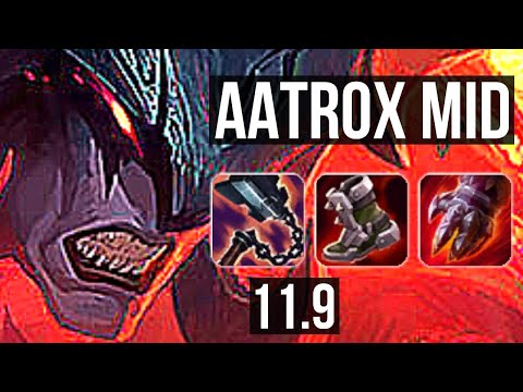 AATROX vs QIYANA (MID) (DEFEAT) | 5/0/3, 600+ games, 900K mastery | BR Diamond | v11.9