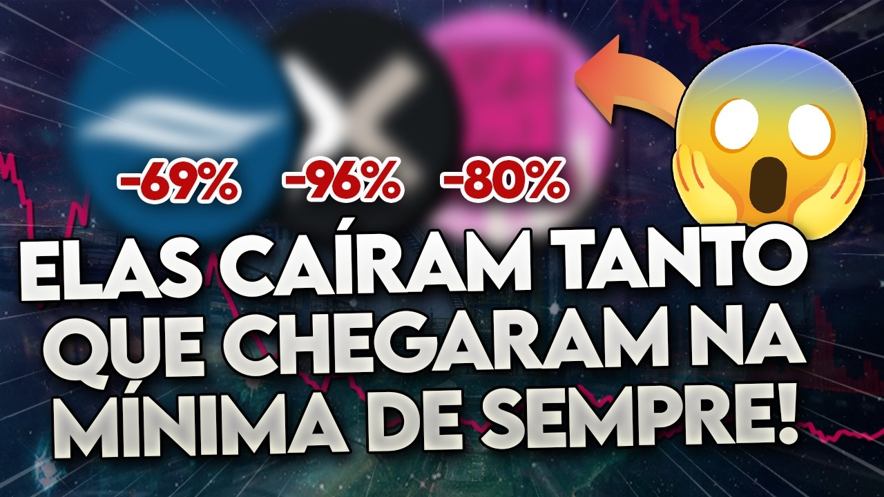 5 AÇÕES que BATERAM a SUA MÍNIMA de SEMPRE! (Por que elas NÃO PARAM de CAIR?) - TOP 5
