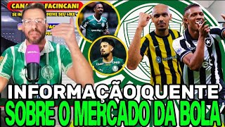 EXCELENTE NOTÍCIA NO VERDÃO! VAZOU INFORMAÇÃO QUENTE SOBRE O MERCADO DÁ BOLA DO PALMEIRAS..