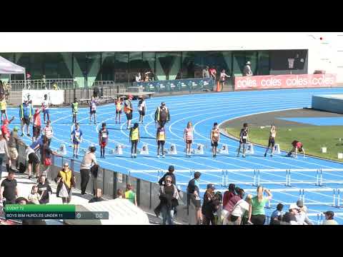 Boys Under 11 80m Hurdles H11 - 2020 State Combined Events Championships // LAVicTV