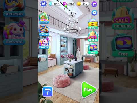Welcome To Happy Merge Home! A newish game I like&been playing a cpl Wks! #merge #decorate - YouTube