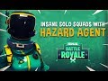 Insane Solo Squads With Hazard Agent Skin! - Fortnite Battle Royale Gameplay - Ninja