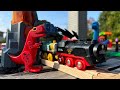 Wooden Thomas Brio Erupting Volcano Dinosaur World