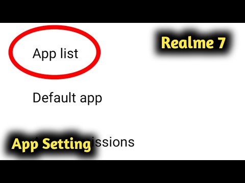 Realme 7 App Management Setting