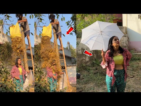 Mitti ki baarish kar di 🥵 | pooja ka baal khatam kar diya 😭