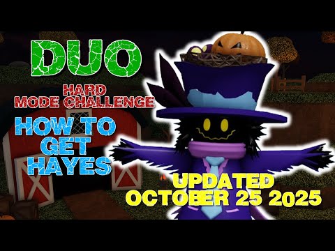HOW TO DUO Halloween Havoc Hard Mode and GET HAYES in Roblox Tower Heroes 10.25.2025 update