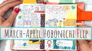 Hobonichi A6 Creative Journal Flip Through - March &amp; April 2019