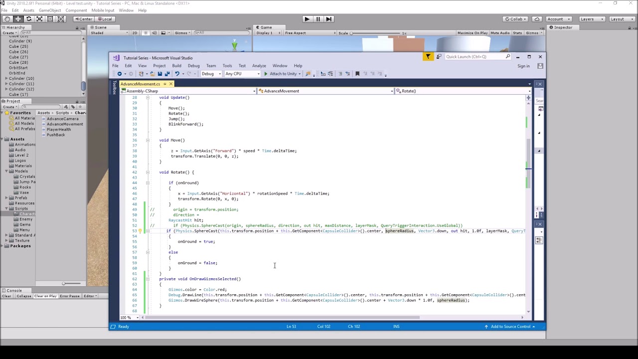 [Unity3D] Physics Sphere Cast Tutorial