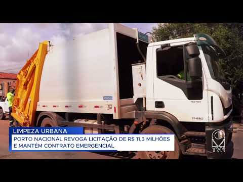 PORTO NACIONAL REVOGA LICITAÇÃO DE R$ 11,3 MILHÕES E MANTÉM CONTRATO EMERGENCIAL