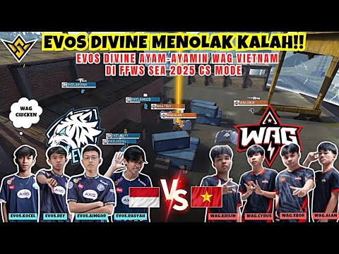 FULL MATCH‼️EVOS  DIVINE VS WAG FFWS Sea Spring 2025 - Clash Squad Day 1