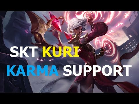 Kuri - Karma Support Ranked Patch 9.9 Korean - League of legends gameplay