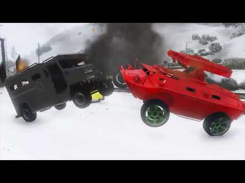 GTA 5 SAVAGE APC CRASHES   IMPACT COMPILATION #28