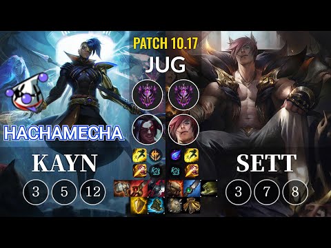 RJ hachamecha Kayn vs Sett Jungle - KR Patch 10.17