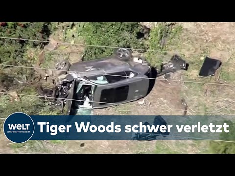 UNFALL: US-Golfstar Tiger Woods schwerverletzt - Luxus-SUV überschlägt sich mehrfach