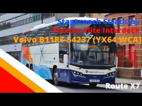 Service X7: Stagecoach Strathtay Plaxton Elite Interdeck Volvo B11RT 54237 (YX64 WCA)