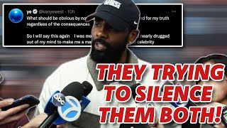 #kyrieirving Suspended, #ye taken in? Where is the #blm community Support? #amazon at fault at all?