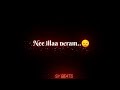 Ennai Vittu Uyir Ponaalum Black Screen Lyric Video Tamil Song Whatsapp Cute Love Stutas SYBEATS