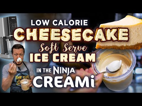 Ninja Creami Cheesecake Soft Serve Ice Cream (Only 215 Calories!)