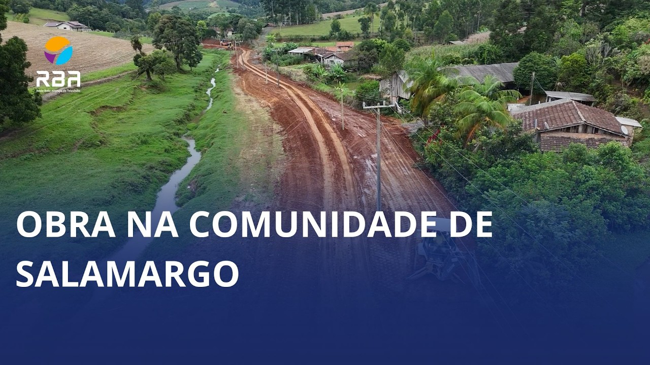 Obra na comunidade de Salamargo