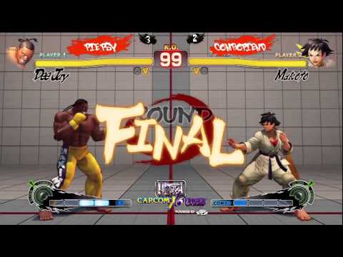 USF4 Exhibition Combofiend (Makoto) Vs Pie Sci (Dee Jay) FT5 Ultra Street Fighter 4.Remy vs Chris