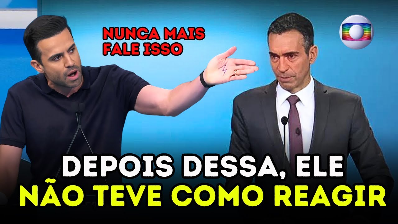 PABLO MARÇAL FAZ JORNALISTA PERDER A LINHA COM RESPOSTA AFIADA EM DEBATE DA GLOBO