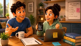 My First Work From Home Experience | English Listening Practice.