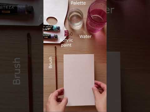 How to start painting with acrylic – Basic notions Part 1