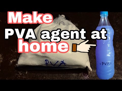 PVA (polyvinyl alcohol) to pva release agent. Homemade